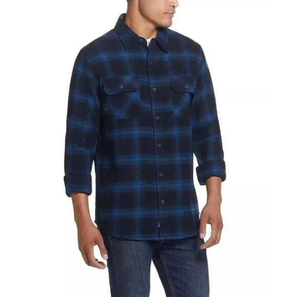 NWT Weatherproof Vintage Men's Unlined Shirt Jacket Navy Size M (MSRP $80) - Picture 1 of 8